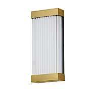 Acropolis LED Outdoor Wall Sconce in Natural Aged Brass by ET2