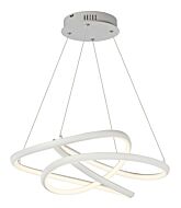 Twisted LED Pendant in Matte White by ET2