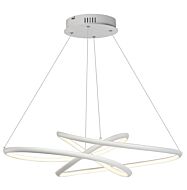 Twisted LED Pendant in Matte White by ET2