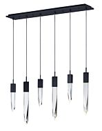 Quartz LED Pendant in Black by ET2