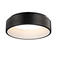 iQ WiZ LED Flush Mount in Brushed Black by ET2