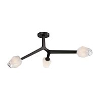 Blossom LED Flush Mount in Black by ET2