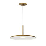 Berliner LED Pendant in Antique Brass by ET2