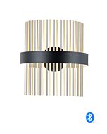 Chimes WiZ LED Wall Sconce in Black  Satin Nickel  Satin Brass by ET2