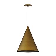 Pitch LED Pendant in Antique Brass by ET2