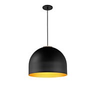 Foster LED Pendant in Black  Gold by ET2