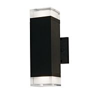 Edmund LED Outdoor Wall Sconce in Black by AFX Lighting