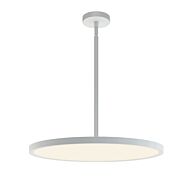 Edge Round Large LED Pendant in White by AFX Lighting