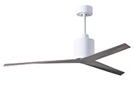 Eliza 6-Speed DC 56" Ceiling Fan in Gloss White with Old OakTone blades