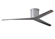 Eliza 6-Speed DC 56" Ceiling Fan in Brushed Nickel with Old Oak Tone blades