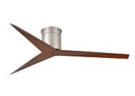 Eliza 6-Speed DC 56" Ceiling Fan in Brushed Nickel with Walnut Tone blades