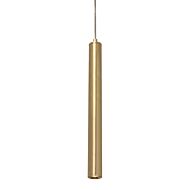 Eli LED Pendant in Satin Brass