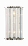 Elliot Two Light Wall Sconce in Polished Nickel by Crystorama