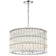 Elliot Six Light Chandelier in Polished Nickel by Crystorama