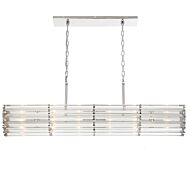 Elliot Six Light Chandelier in Polished Nickel by Crystorama