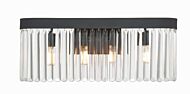 Emory 4-Light Bathroom Vanity Light in Forge Black