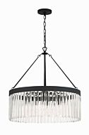 Emory 8-Light Chandelier in Forge Black