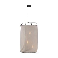 Dunne 4 Light Pendant Light in Aged Iron by Ellen Degeneres