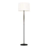 Ferrelli Floor Lamp in Weathered Oak Wood And Aged Pewter by Ellen Degeneres