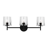 Marietta Three Light Vanity in Aged Iron by Visual Comfort Studio