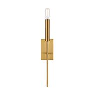 Brianna 1-Light Wall Sconce in Burnished Brass