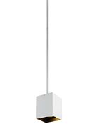 Tech Exo 3000K LED 19 Inch Pendant Light in White and Matte Black