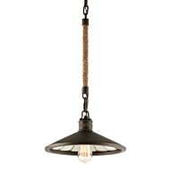 Brooklyn One Light Pendant in Heritage Bronze by Troy Lighting