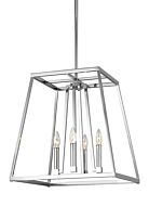 Conant 4 Light Pendant Light in Chrome by Sean Lavin