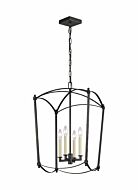 Thayer 4 Light Chandelier in Smith Steel by Sean Lavin