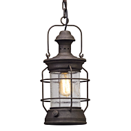 Troy Atkins 18 Inch Pendant Light in Centennial Rust