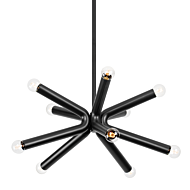 Dash Ten Light Chandelier in Soft Black by Troy Lighting