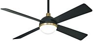 Minka Aire Orb LED 54 Inch Ceiling Fan in Soft Brass