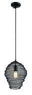 Wabi Sabi One Light Pendant in Soft Black by Troy Lighting