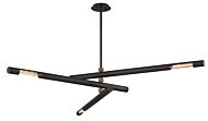 Hendrix Three Light Chandelier in Bronze by Troy Lighting