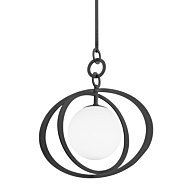 Olancha One Light Pendant in Black Iron by Troy Lighting