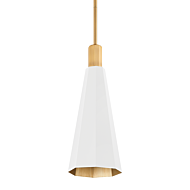 Huntley One Light Pendant in Patina Brass by Troy Lighting