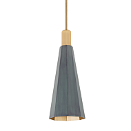 Huntley One Light Pendant in Patina Brass by Troy Lighting