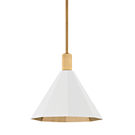 Huntley One Light Pendant in Patina Brass by Troy Lighting