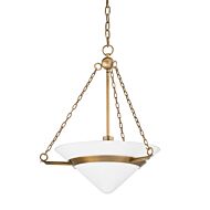 Amador One Light Pendant in Patina Brass by Troy Lighting