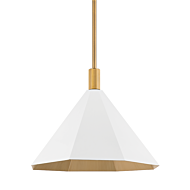 Huntley One Light Pendant in Patina Brass by Troy Lighting