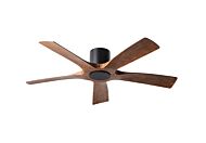 Aviator 5 54" Ceiling Fan in Matte Black with Distressed Koa