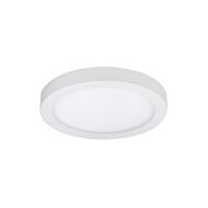 Round 1-Light LED Flush Mount Ceiling Light in White