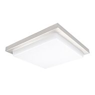 Metro 1-Light LED Flush Mount Ceiling Light in Chrome