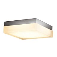 Dice 1-Light LED Flush Mount Ceiling Light in Brushed Nickel