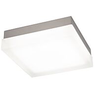 Dice 1-Light LED Flush Mount Ceiling Light in Brushed Nickel