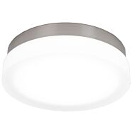 Slice 1-Light LED Flush Mount Ceiling Light in Brushed Nickel