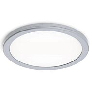 Geos 1-Light LED Flush Mount Ceiling Light in Titanium