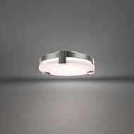 Catalonia 1-Light LED Flush Mount Ceiling Light in Antique Nickel