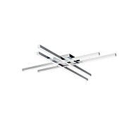 Parallax 1-Light LED Flush Mount Ceiling Light in Chrome