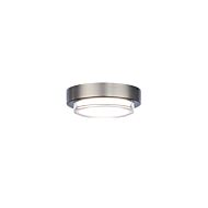 Kind 1-Light LED Flush Mount Ceiling Light in Brushed Nickel